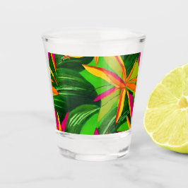 Florale Tropic Shotglas: elegant in miniatuur Shot Glas