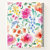 florale tuinboeking notitieboek (Achterkant)