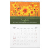 Florale tuinen op de vogelvloer 12 maanden kalender (Mar 2016)