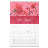 Florale tuinen op de vogelvloer 12 maanden kalender (Jan 2026)