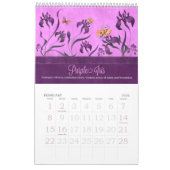 Florale tuinen op de vogelvloer 12 maanden kalender (Feb 2026)