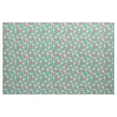  florale turquoise van de ierse pieper stof (Fat Quarter)