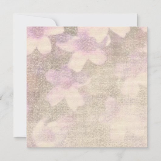 florale twig over bruiloft - uitnodiging met envel (Achterkant)