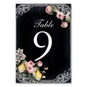 florale  typografie Chalkboardbruiloft Kaart (Voorkant)