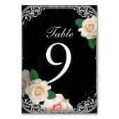 florale typografie Chalkboardbruiloft Kaart (Achterkant)