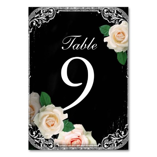 florale typografie Chalkboardbruiloft Kaart (Voorkant)