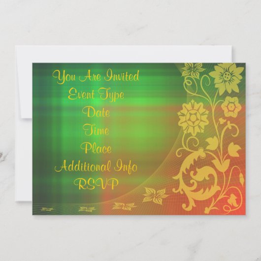 florale uitnodiging (Voorkant)