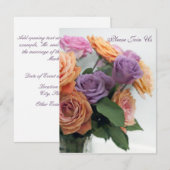 Florale uitnodigingen (Voorkant / Achterkant)