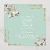 Florale uitnodigingen van Glam Lux (Voorkant / Achterkant)