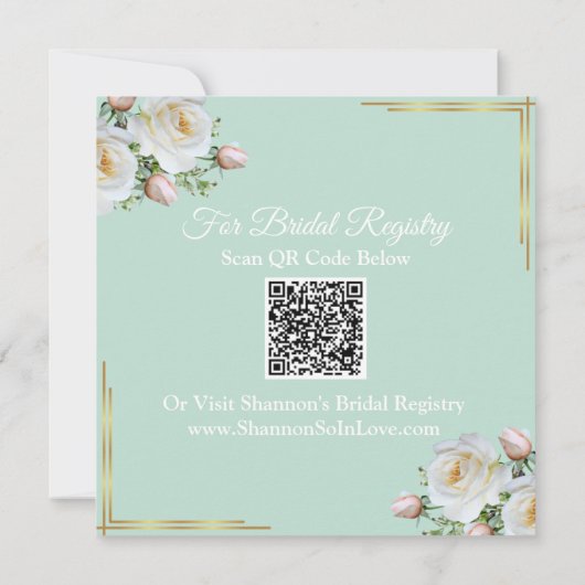 Florale uitnodigingen van Glam Lux (Achterkant)