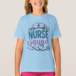 Florale verpleegsterssquad afstudeertrui | Toekoms T-shirt