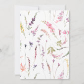 Florale viering van het leven in wilde bloemen kaart (Achterkant)