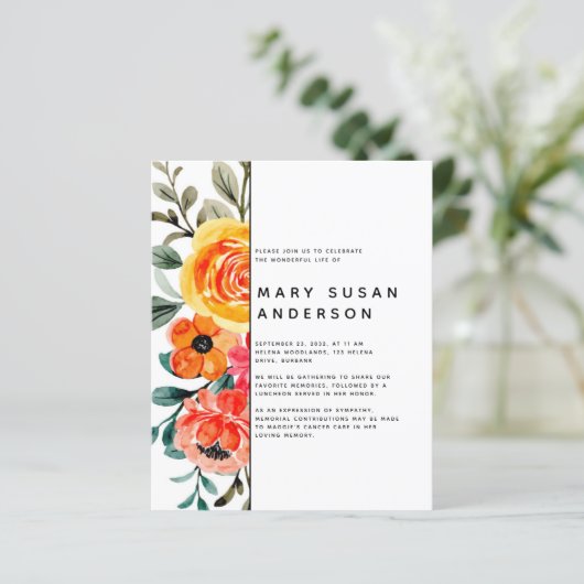 Florale viering van het levensonderhoud van de beg (Staand voorkant)