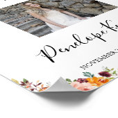 Florale viering van het teken van het leven, fotot poster (Hoek)