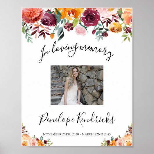 Florale viering van het teken van het leven, fotot poster (Voorkant)