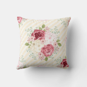 FLORALE Vintage ROZE ROZEN WERPKUSSEN Kussen