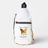 Florale Vlinder Gepersonaliseerde Slingtas Sling Bag (Voorkant)