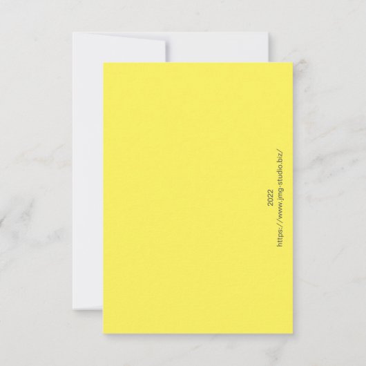 florale vlinder mist je kaart (Achterkant)