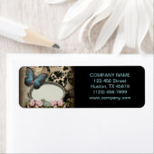 florale vlinder SPA Etiket (Insitu)