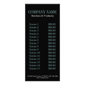  florale vlinder SPA Reclamekaart (Achterkant)