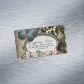  florale vlinder SPA Visitekaartje Magneet (Voorbeeld)