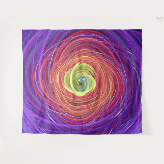 florale vortex wandkleed (Voorkant (horizontaal))