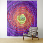 florale vortex wandkleed (In situ)