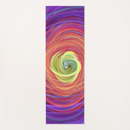 florale vortex yoga mat (Voorkant)