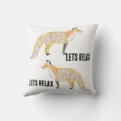 Florale vos kussen (Achterkant)