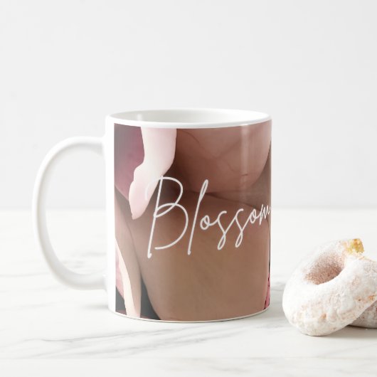 Florale Waterverf Botanische Kussen Koffiemok (Met donut)