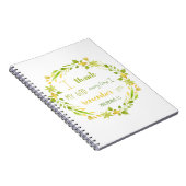 florale waterverf Christelijk bijbelbaar notitiebo Notitieboek (Rechterzijde)