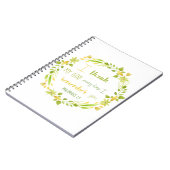 florale waterverf Christelijk bijbelbaar notitiebo Notitieboek (Linkerzijde)