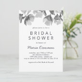 Florale waterverf. Elegant eenvoudig Vrijgezellenf Kaart (Staand voorkant)