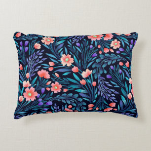 Florale waterverf naadloos. accent kussen