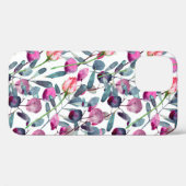 Florale waterverf naadloos. Veldkruiden en Case-Mate iPhone Case (Achterkant (horizontaal))