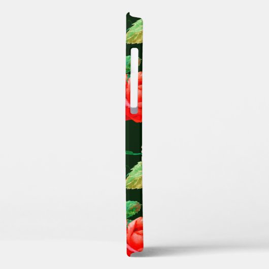 Florale waterverf naadloos. Witte papaver Case-Mate iPhone Case (Achterkant / Links)