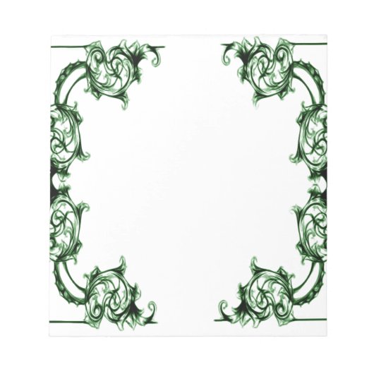  florale werveling notitieblok (Voorkant)