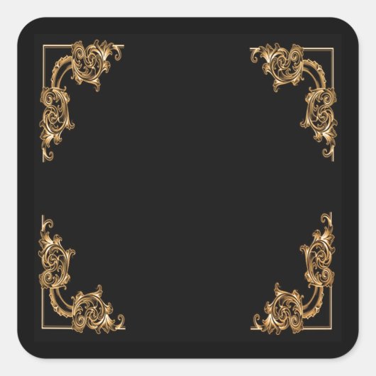 florale werveling sticker (Voorkant)