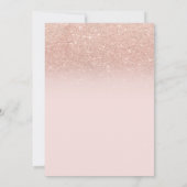 Florale Wijn Set Glitters Bruidsdiner Kaart (Achterkant)