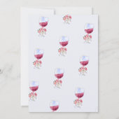 Florale wijnglas brunch & bubbels kaart (Achterkant)