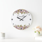 Florale woeste zomer roze bloemen groene lea grote klok (Huis)