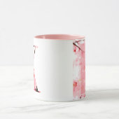 Florale X Initiele Mok | Gepersonaliseerde Naam & (Midden)