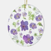 florale zomer botanische achtergrond van lila wate keramisch ornament (Links)