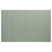  floralen turquoise stof (Yard (91,4 cm))
