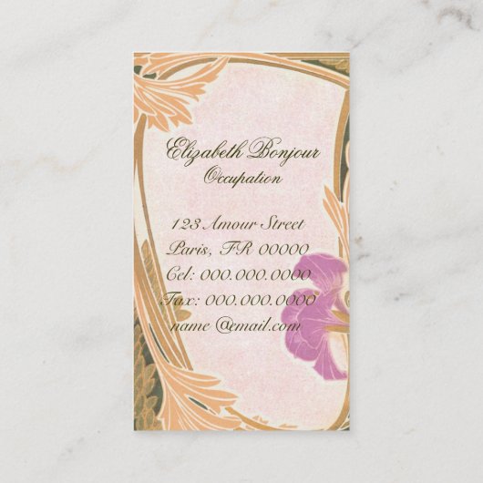 Floralen - Visitekaartje (Achterkant)