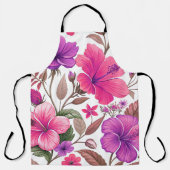 Florales Farbenmeer, Duschvorhang Schort (Voorkant)