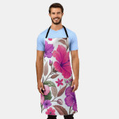 Florales Farbenmeer, Duschvorhang Schort (Gedragen)