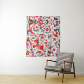 FLORALINE RENAISSANCE RODE BLOEMENKRULLEN, BLOEMEN WANDKLEED (In situ)