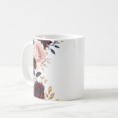 FloralMug Watercolor Mok - Romantische Dieprode Ro (Voorkant links)