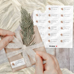 Florals 18 individuele ontvangers dank u bruiloft sticker<br><div class="desc">Terracotta Florals 18 individuele ontvangers dank u bruiloft. Voeg een persoonlijk bericht van bedankt toe aan uw huwelijksgunsten! U kunt aan elke sticker op het vel een ander bericht en een andere naam toevoegen. Geweldig voor uw naaste familie en bruiloft cadeaus en gunsten, of zelfs voor elk van uw gasten....</div>